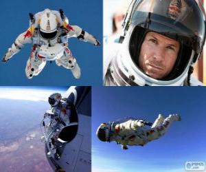 yapboz Felix Baumgartner atlama stratosfer
